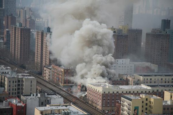 explosion and fire in east harlem