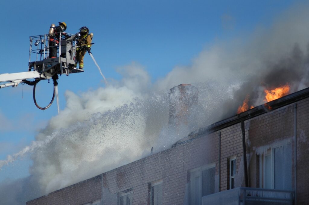 apartment fire