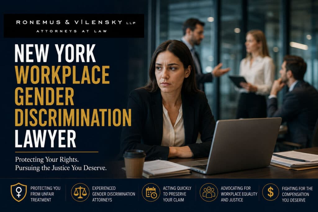 New York Workplace Gender Discrimination Lawyer Ronemus Vilensky